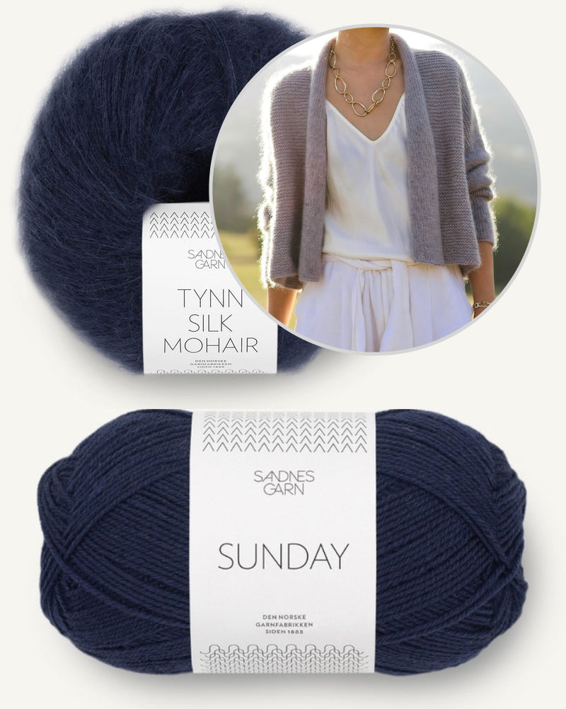 Moonlight Cardigan von Minimi Knit Design aus Sunday und Tynn Silk Mohair 20