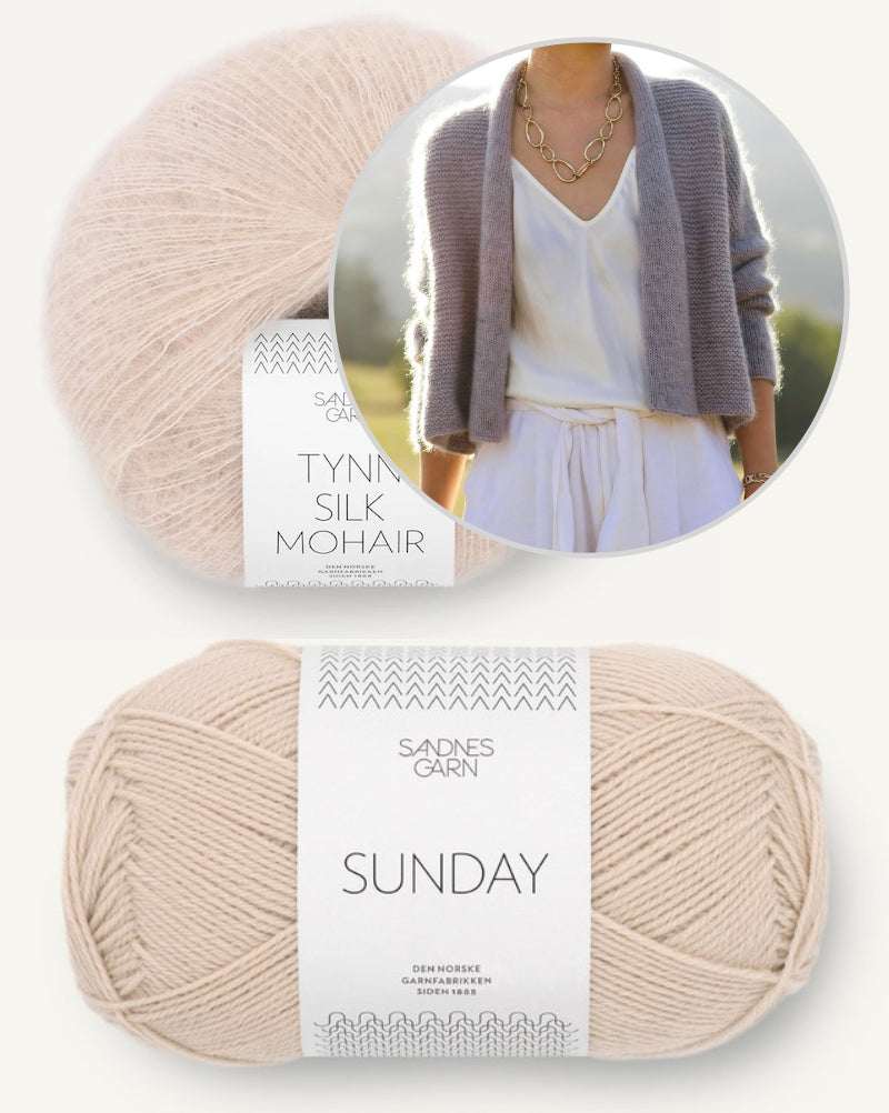Moonlight Cardigan von Minimi Knit Design aus Sunday und Tynn Silk Mohair 18