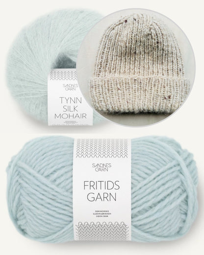 Wintermütze von Rabea von gute-garne mit Fritidsgarn und Tynn Silk Mohair von Sandnes Garn 17
