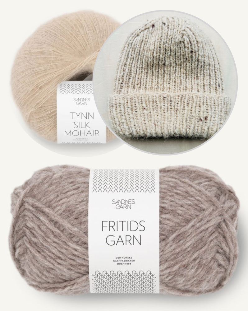 Wintermütze von Rabea von gute-garne mit Fritidsgarn und Tynn Silk Mohair von Sandnes Garn 8