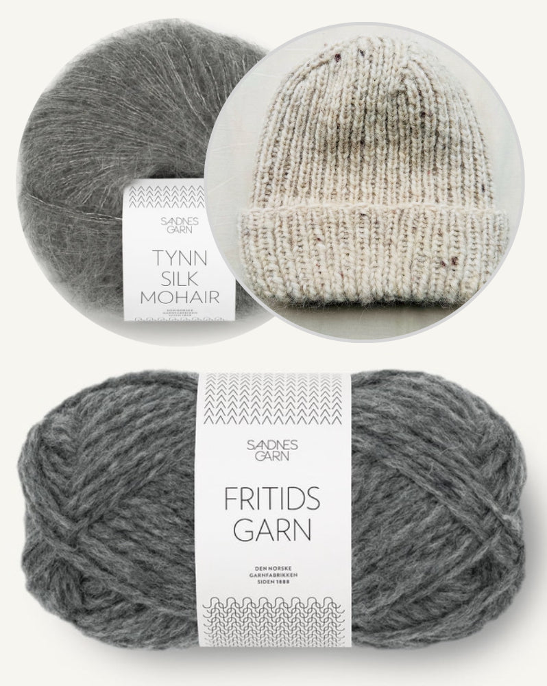 Wintermütze von Rabea von gute-garne mit Fritidsgarn und Tynn Silk Mohair von Sandnes Garn 7