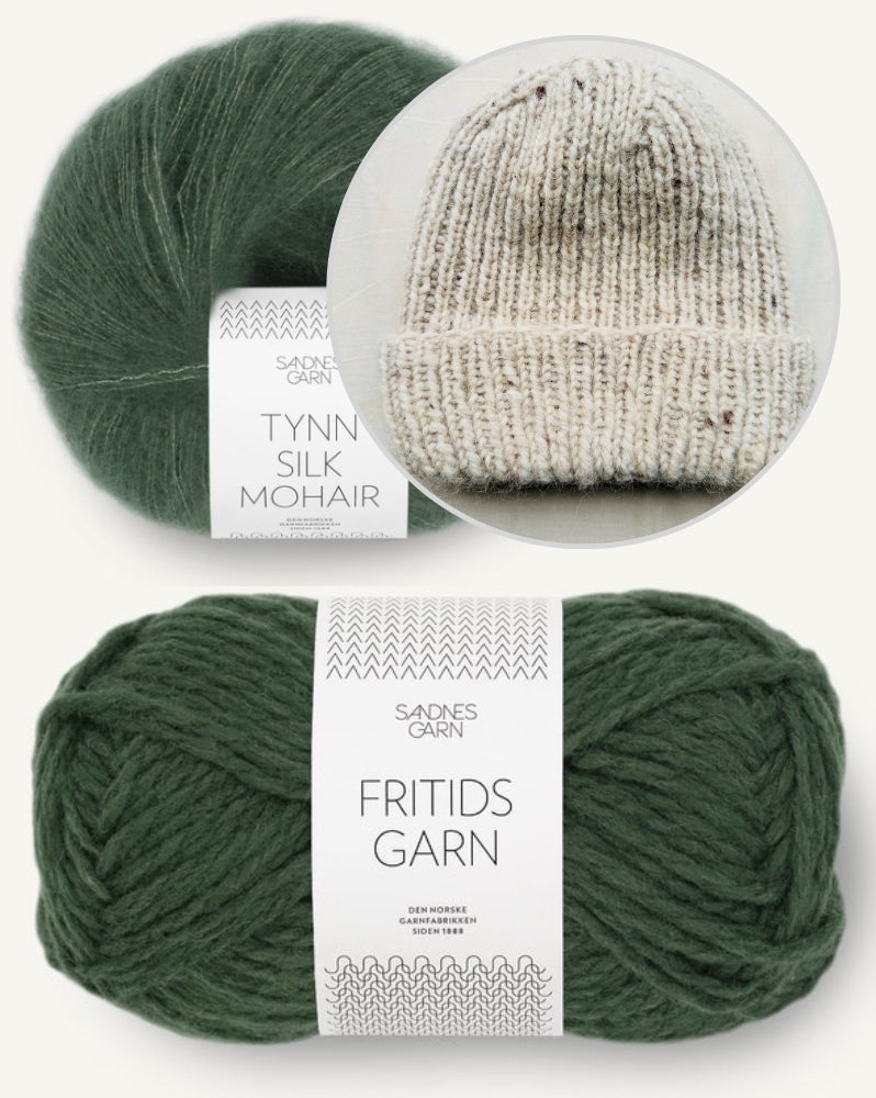 Wintermütze von Rabea von gute-garne mit Fritidsgarn und Tynn Silk Mohair von Sandnes Garn 18