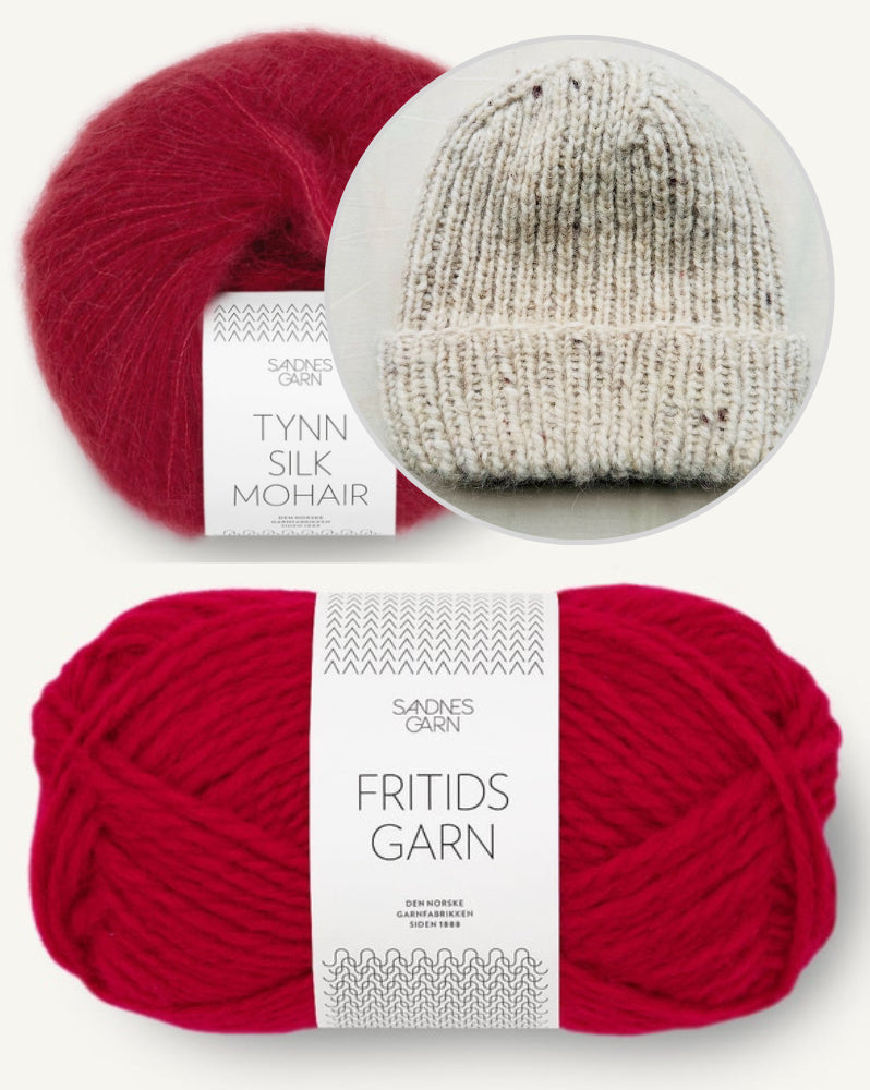 Wintermütze von Rabea von gute-garne mit Fritidsgarn und Tynn Silk Mohair von Sandnes Garn 15