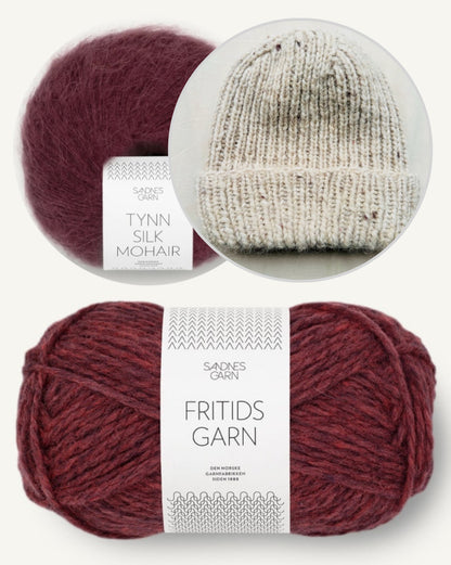 Wintermütze von Rabea von gute-garne mit Fritidsgarn und Tynn Silk Mohair von Sandnes Garn 10