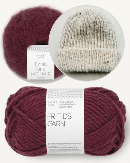 Wintermütze von Rabea von gute-garne mit Fritidsgarn und Tynn Silk Mohair von Sandnes Garn 16