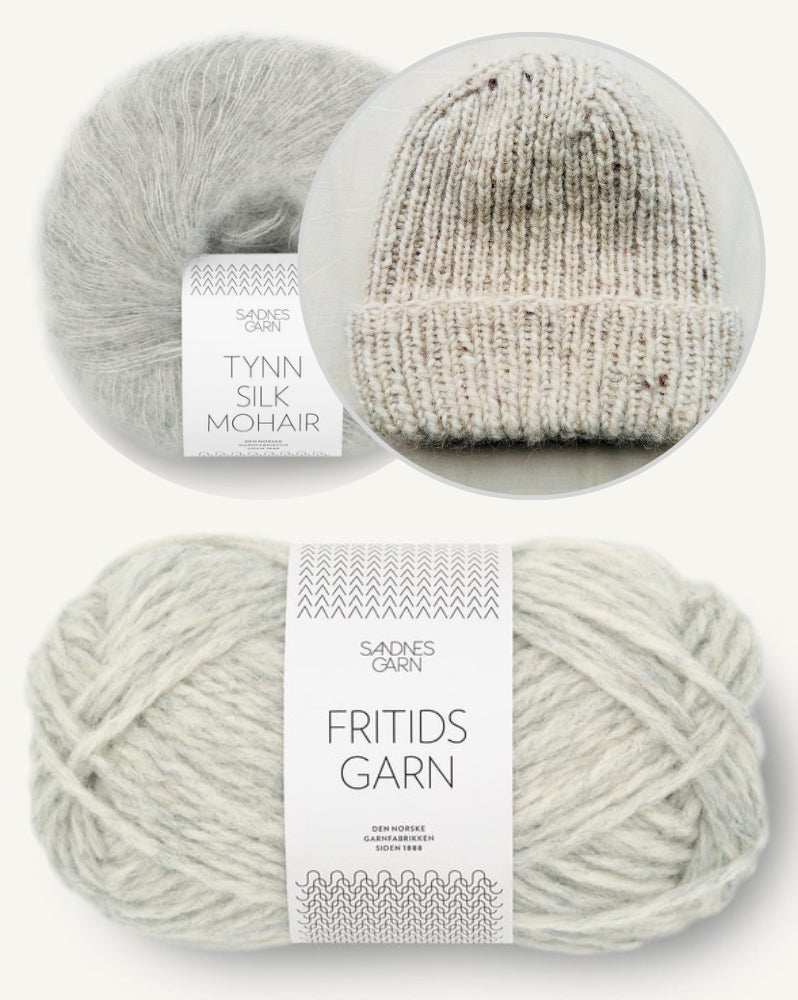 Wintermütze von Rabea von gute-garne mit Fritidsgarn und Tynn Silk Mohair von Sandnes Garn 6