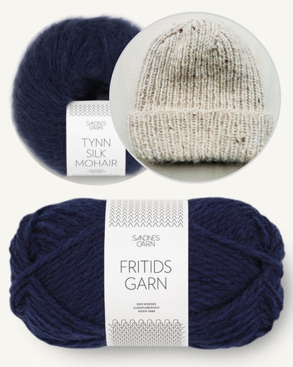 Wintermütze von Rabea von gute-garne mit Fritidsgarn und Tynn Silk Mohair von Sandnes Garn 11