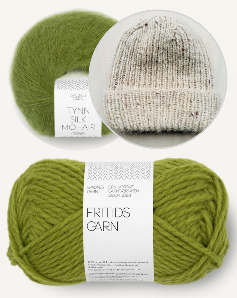 Wintermütze von Rabea von gute-garne mit Fritidsgarn und Tynn Silk Mohair von Sandnes Garn 12