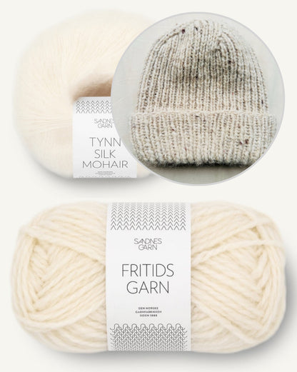 Wintermütze von Rabea von gute-garne mit Fritidsgarn und Tynn Silk Mohair von Sandnes Garn 13