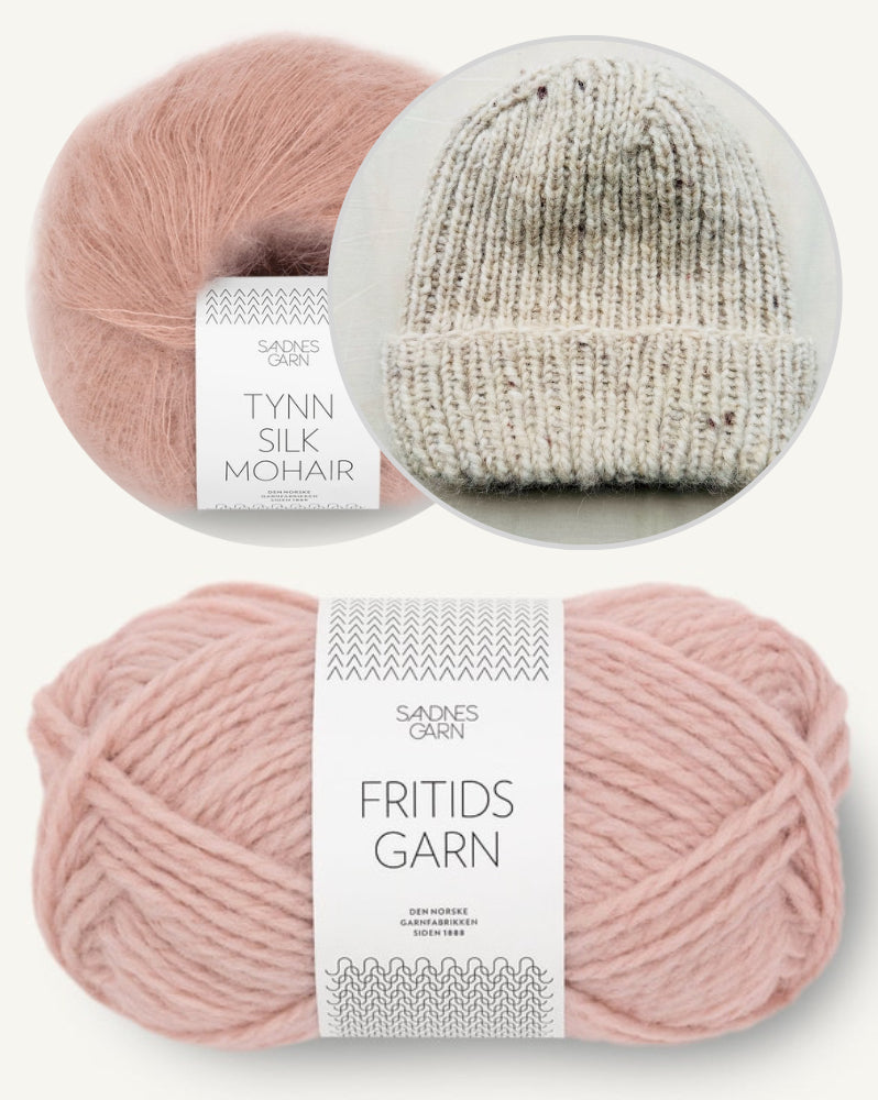 Wintermütze von Rabea von gute-garne mit Fritidsgarn und Tynn Silk Mohair von Sandnes Garn 9