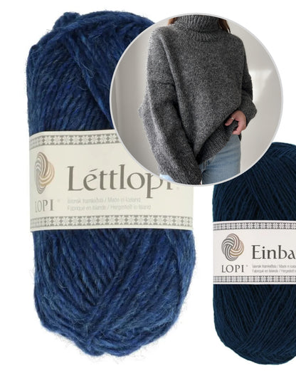Winters Pullover | warmer Rollkragenpullover aus Lettlopi und Einband von Lopi Island
