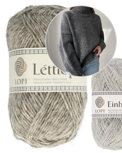 Winters Pullover | warmer Rollkragenpullover aus Lettlopi und Einband von Lopi Island