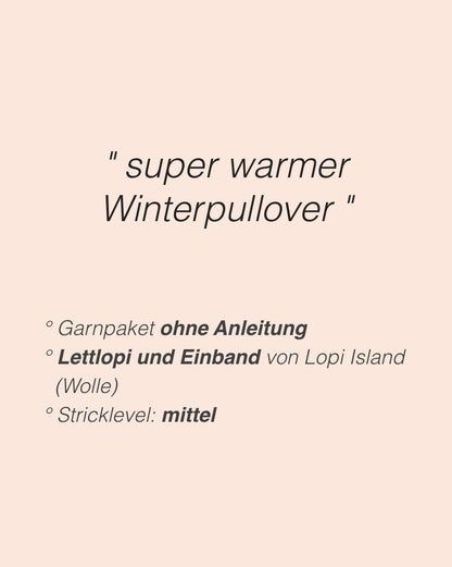 Winters Pullover | warmer Rollkragenpullover aus Lettlopi und Einband von Lopi Island