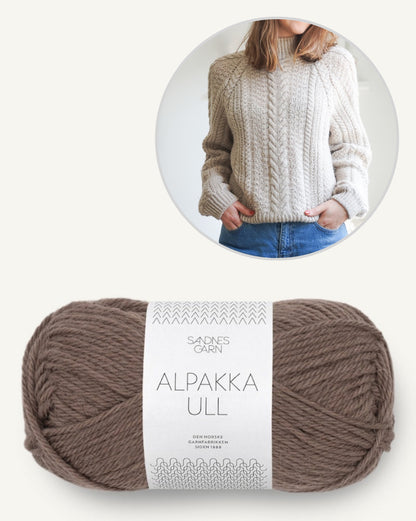 Weekly Market Sweater | enchanting cable pattern from Alpaca Ull by Sandnes Garn