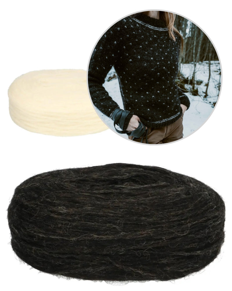 Wolf Winter | minimalistisches Muster aus Plötulopi von Lopi Island