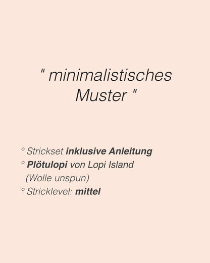 Wolf Winter | minimalistisches Muster aus Plötulopi von Lopi Island