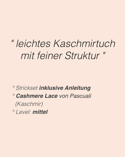 Wolkenmosaik Scarf - Pascuali Edition | hauchzartes Tuch aus Cashmere Lace von Pascuali