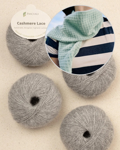 Wolkenmosaik Scarf - Pascuali Edition | hauchzartes Tuch aus Cashmere Lace von Pascuali