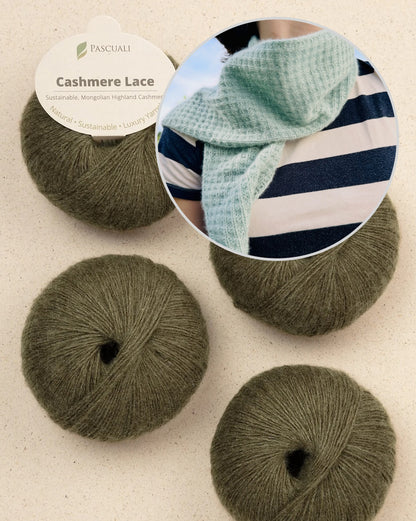 Wolkenmosaik Scarf - Pascuali Edition | hauchzartes Tuch aus Cashmere Lace von Pascuali