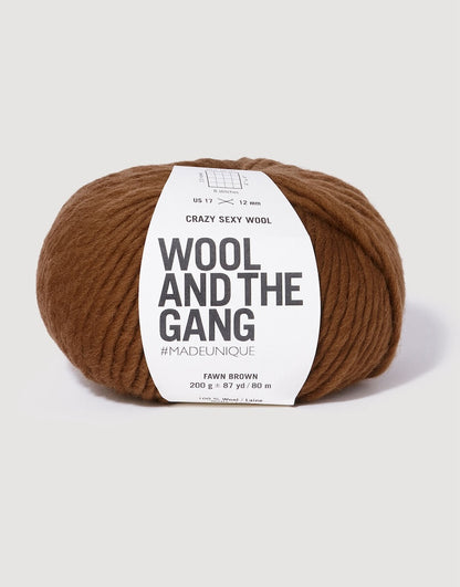 Crazy Sexy Wool von Wool and the Gang Farbe fan brown