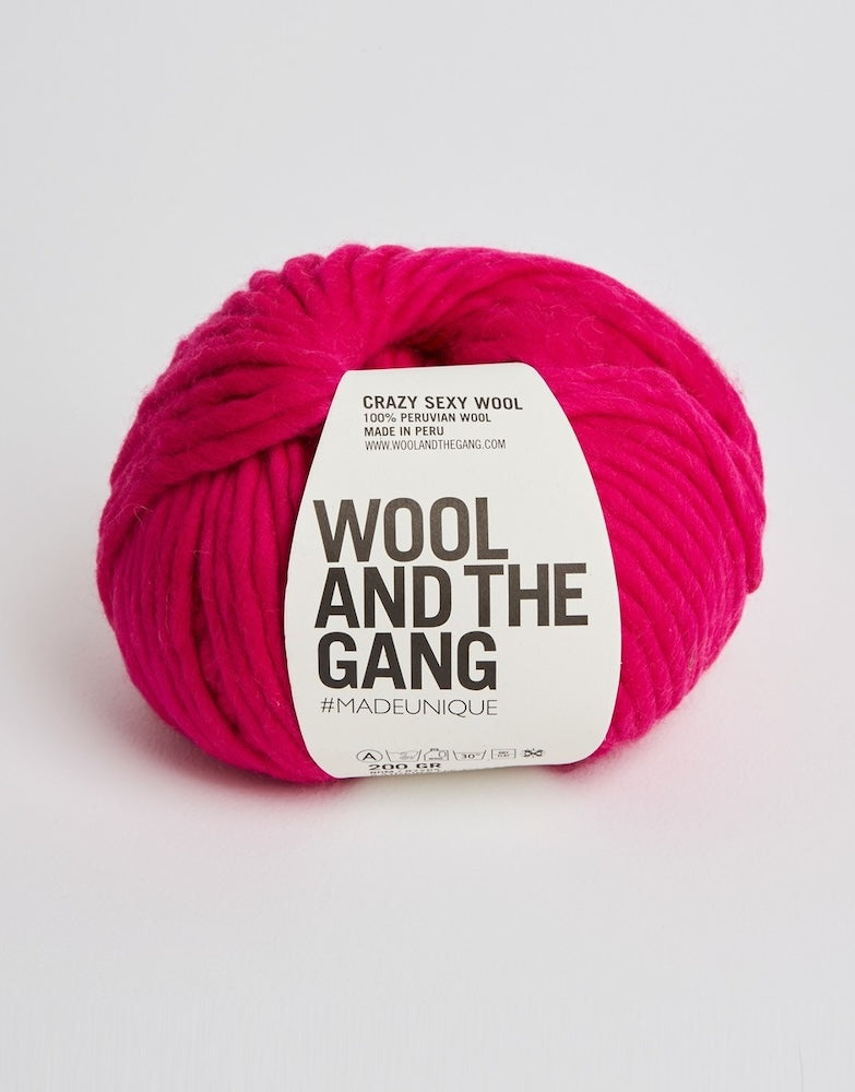 Crazy Sexy Wool von Wool and the Gang Farbe hot punk pink