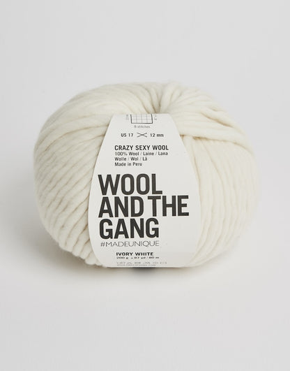 Crazy Sexy Wool von Wool and the Gang Farbe ivory white