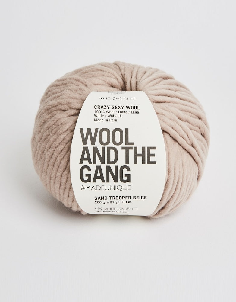 Crazy Sexy Wool von Wool and the Gang Farbe sand trooper