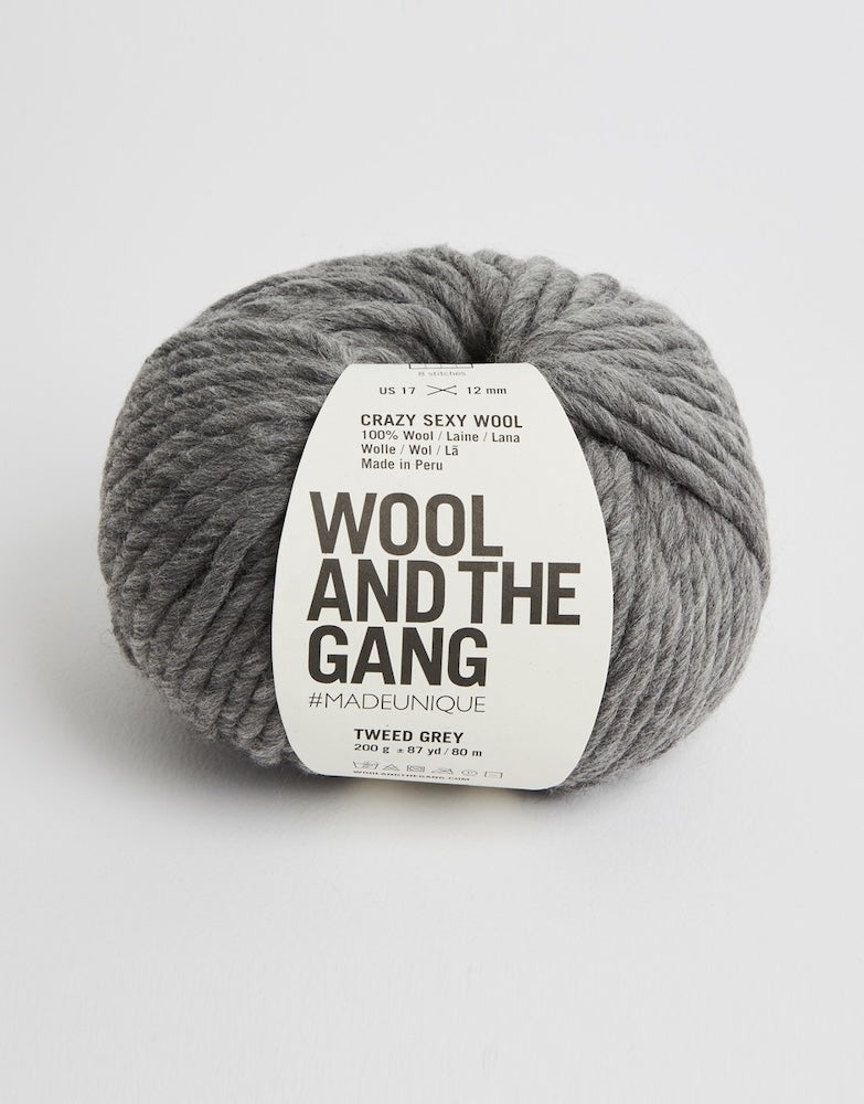 Crazy Sexy Wool von Wool and the Gang Farbe tweed grey