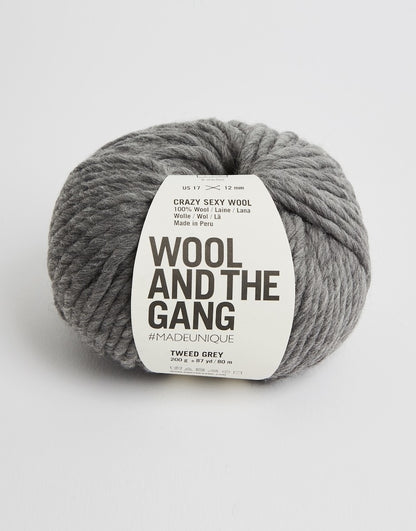 Crazy Sexy Wool von Wool and the Gang Farbe tweed grey