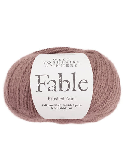 Fable | Brushed Aran aus Falklandwolle, Alpaka und Mohair - super kuschelig warm