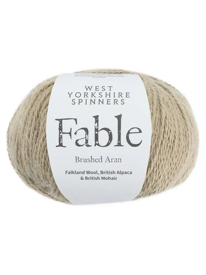 Fable | Brushed Aran aus Falklandwolle, Alpaka und Mohair - super kuschelig warm