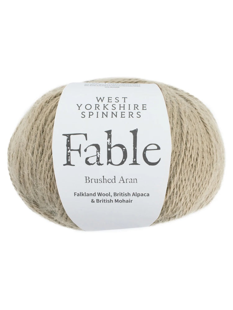 Fable | Brushed Aran aus Falklandwolle, Alpaka und Mohair - super kuschelig warm