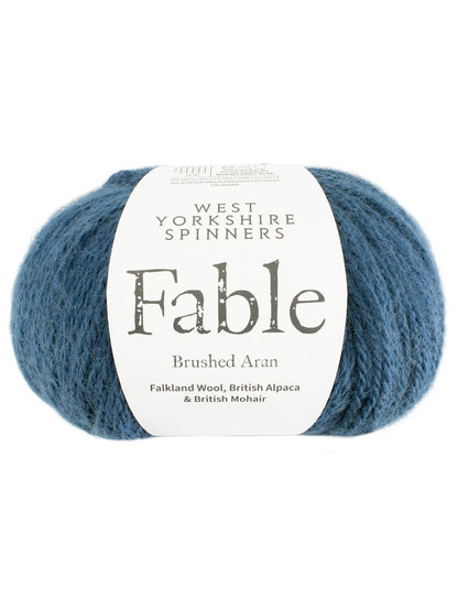 Fable | Brushed Aran aus Falklandwolle, Alpaka und Mohair - super kuschelig warm