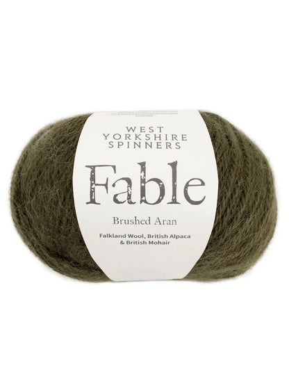 Fable | Brushed Aran aus Falklandwolle, Alpaka und Mohair - super kuschelig warm