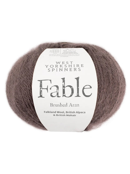 Fable | Brushed Aran aus Falklandwolle, Alpaka und Mohair - super kuschelig warm