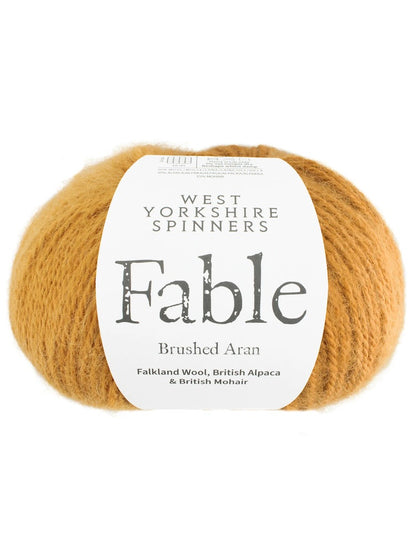 Fable | Brushed Aran aus Falklandwolle, Alpaka und Mohair - super kuschelig warm