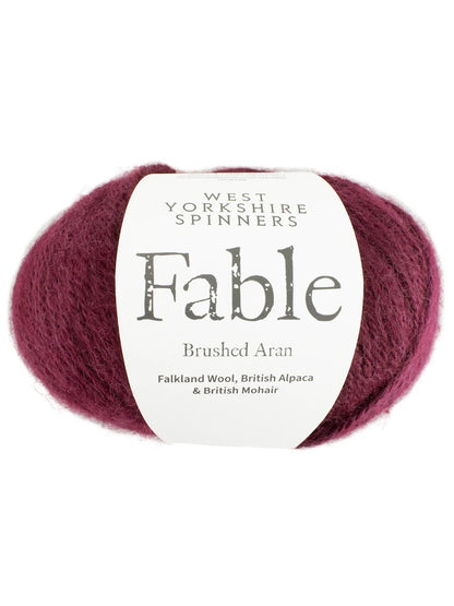 Fable | Brushed Aran aus Falklandwolle, Alpaka und Mohair - super kuschelig warm
