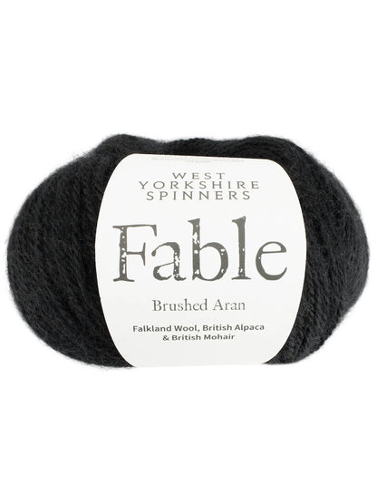 Fable | Brushed Aran aus Falklandwolle, Alpaka und Mohair - super kuschelig warm