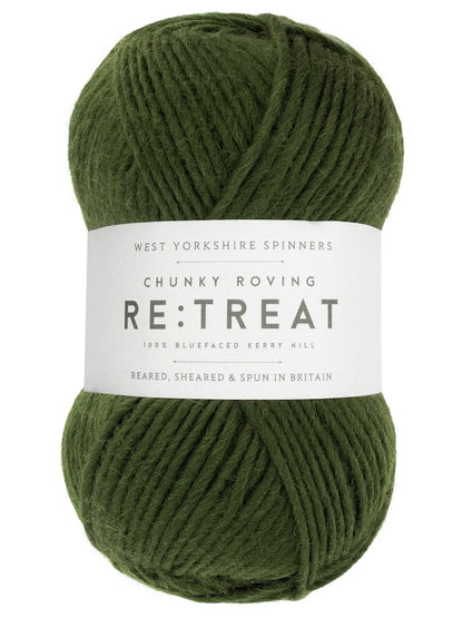 Re:Treat Chunky Roving | Dochtgarn aus 100% britischer Bluefaced Wolle