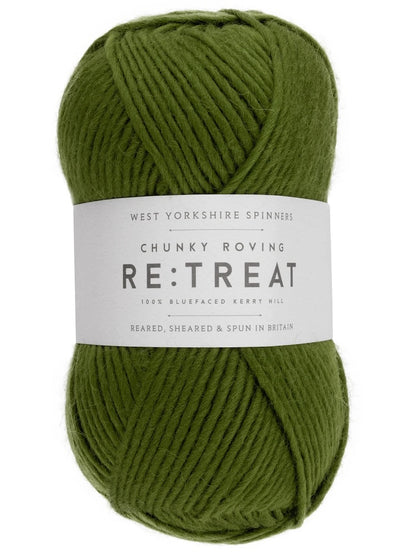 Re:Treat Chunky Roving | Dochtgarn aus 100% britischer Bluefaced Wolle