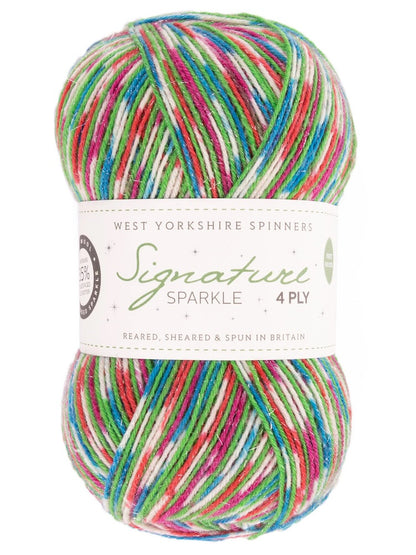 Signature 4-ply Sparkle | zart funkelnder Glitzereffekt in feinem Sockengarn