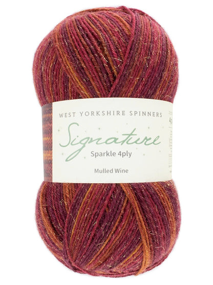 Signature 4-ply Sparkle | zart funkelnder Glitzereffekt in feinem Sockengarn