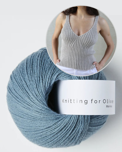 Y-Top | Rippenshirt mit perfektem Sitz aus Merino von Knitting for Olive