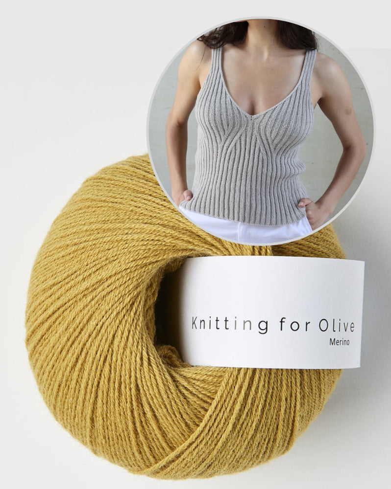 Y-Top | Rippenshirt mit perfektem Sitz aus Merino von Knitting for Olive