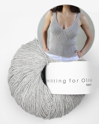 Y-Top | Rippenshirt mit perfektem Sitz aus Merino von Knitting for Olive
