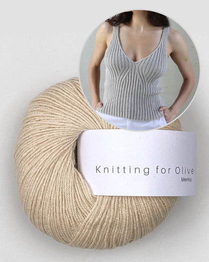 Y-Top | Rippenshirt mit perfektem Sitz aus Merino von Knitting for Olive