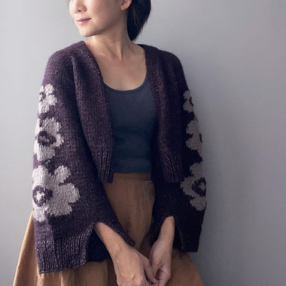 Nola Cardigan | ikonische Blütenärmel aus Le Coton & Alpaca von Biches & Bûches
