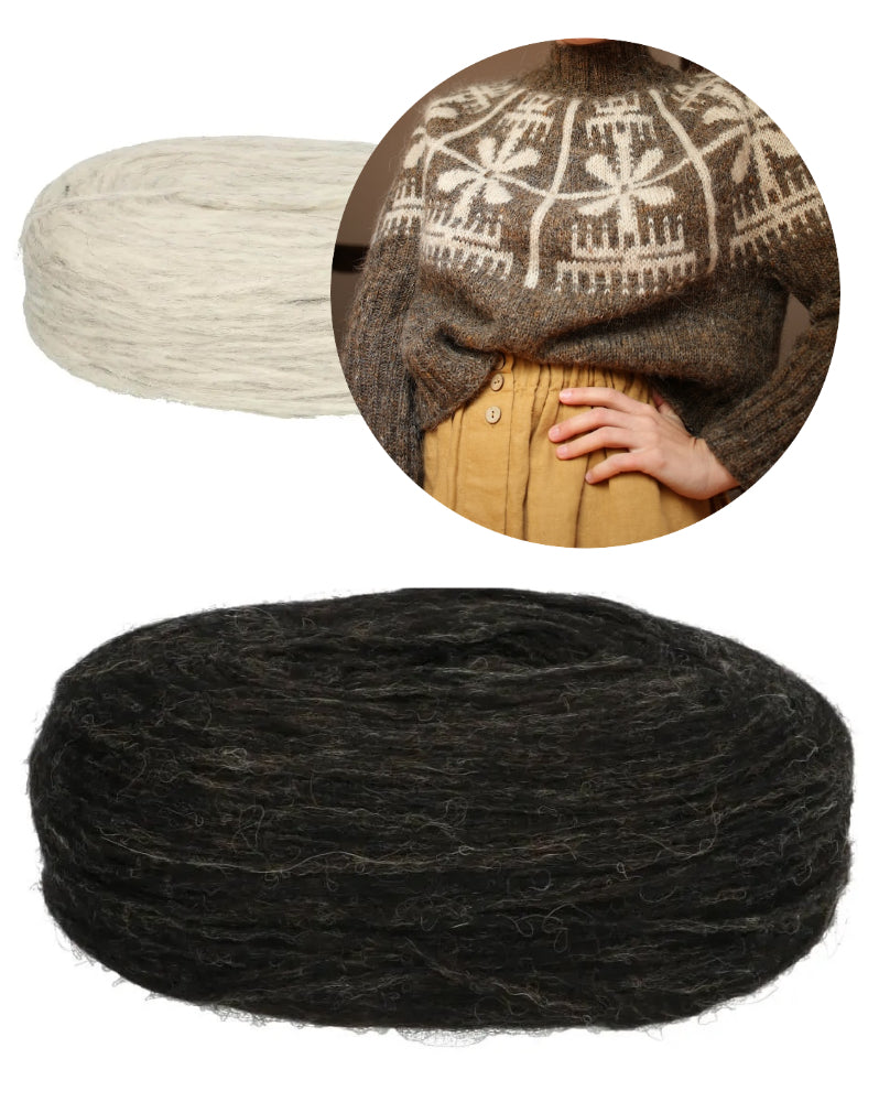 Yardana Pullover | Blüten Norweger mit Plötulopi von Lopi Island