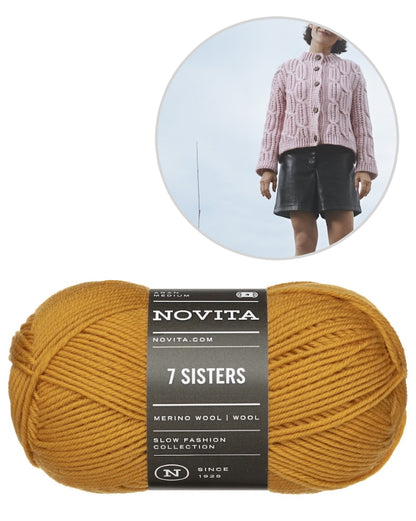 Yhdessä Cardigan | warme kabelpatroonjas van 7 Sisters van Novita
