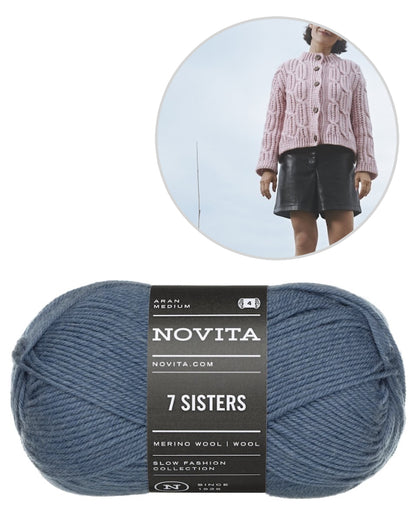 Yhdessä Cardigan | warme kabelpatroonjas van 7 Sisters van Novita